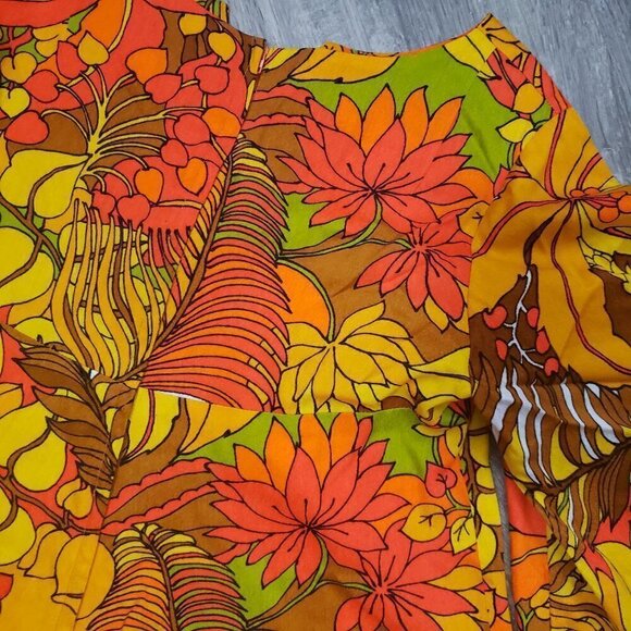 Honolulu Originals Vintage Floral Hawaiian Dress M - Picture 7 of 8